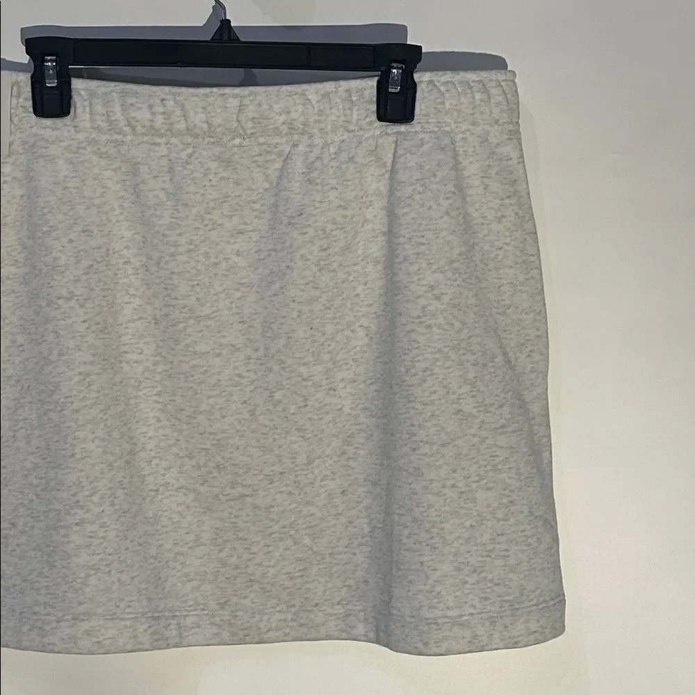 Nike Mid Rise Club Fleece Skirt NEW Birch Heather XL Athletic Skirt